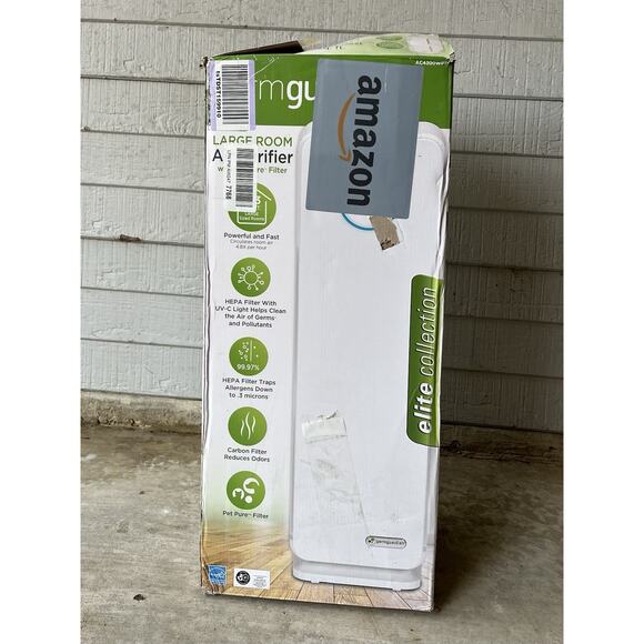 Germ Guardian New 5-in-1 Air Purifier Pet Pure HEPA Filter UVC Sanitizer Odor - Picture 4 of 9